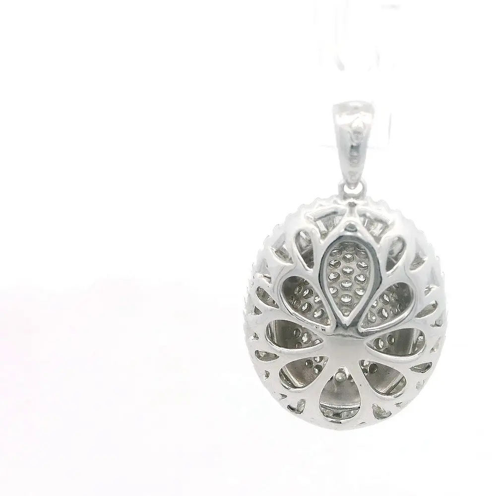 Colgante Oro 18K Bombe con Diamantes