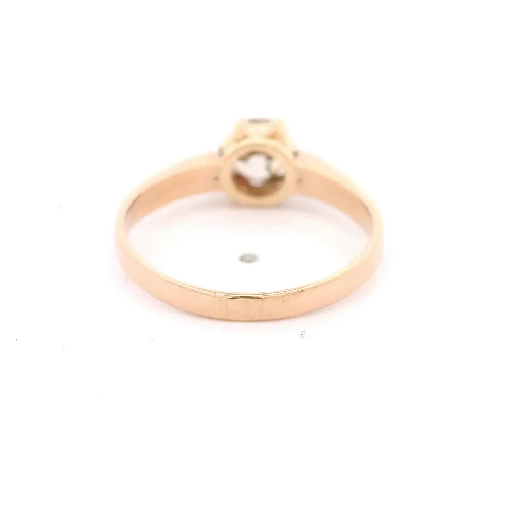 Anillo 14K Solitario Diamante