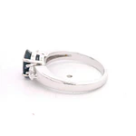 Anillo 18K Trilogy Zafiro y Diamantes