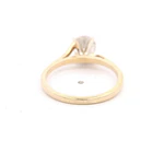 Anillo 14K Solitario Diamante Natural