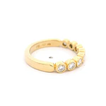 Anillo 18K Cintillo con Diamantes