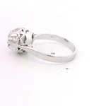 Anillo 18K Solitario Chatón Diamante
