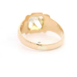 Anillo Oro 18K Bombe con Diamante