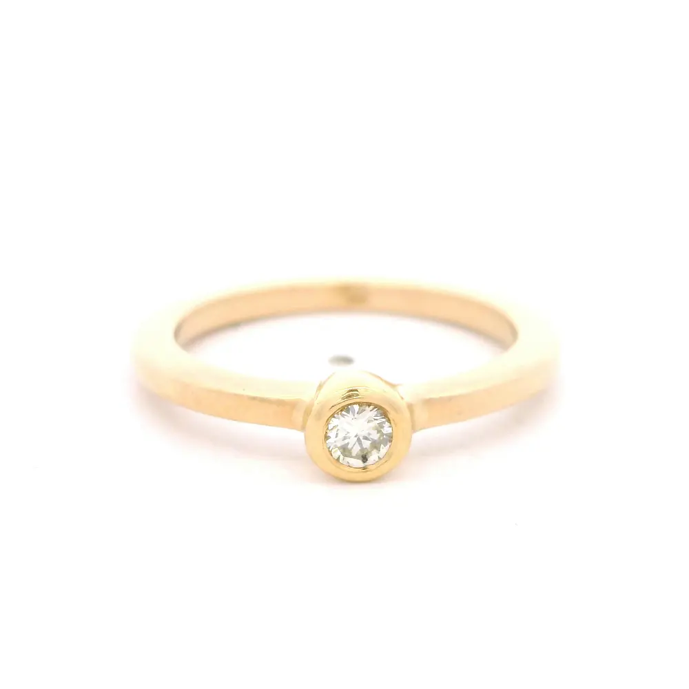 Anillo 18K Solitario Diamante