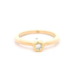 Anillo 18K Solitario Diamante