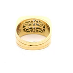 Anillo 18K Sello con Diamantes
