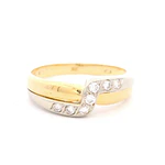 Anillo 18K Doble Cintillo Laberinto