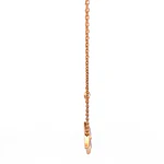 Cadena Oro 18K con Diamante y Nácar Rosa