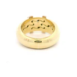 Anillo 18K Bombé con Diamantes