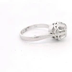 Anillo 18K Solitario Chatón Diamante