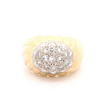 Anillo 18K Bombé Dos Oros