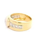 Anillo 18K Dos Oros Diamante