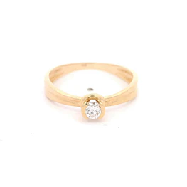 Anillo 18K Solitario Diamante