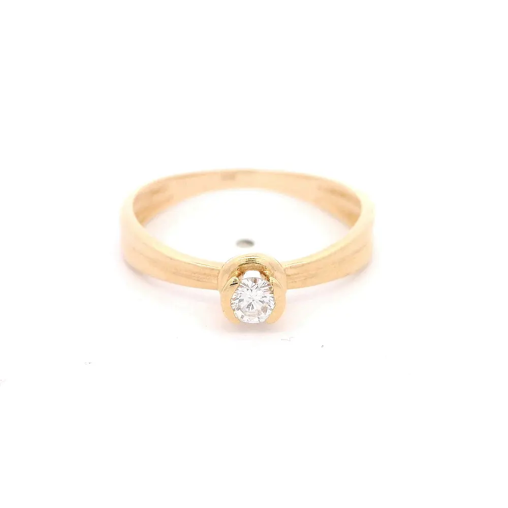 Anillo 18K Solitario Diamante