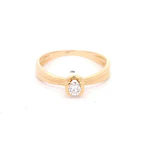 Anillo 18K Solitario Diamante