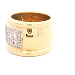 Anillo 18K Bombé con Diamantes