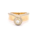 Anillo 18K Solitario Dos Oros