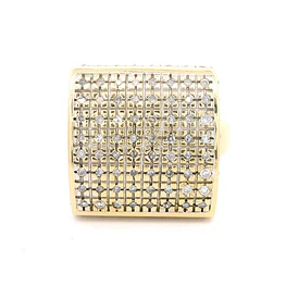 Anillo 18K Sello con Diamantes