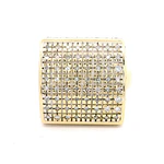 Anillo 18K Sello con Diamantes