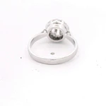Anillo 18K Solitario Chatón Diamante