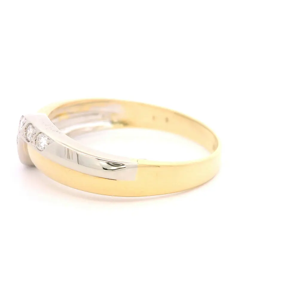 Anillo 18K Doble Cintillo Laberinto
