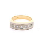 Anillo 18K Cintillo Dos Oros