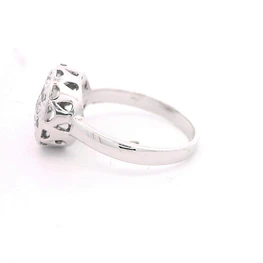 Anillo 18K Flor Diamantes