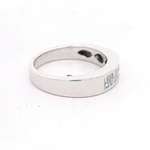 Anillo 18K Cintillo Baguette y Princesa