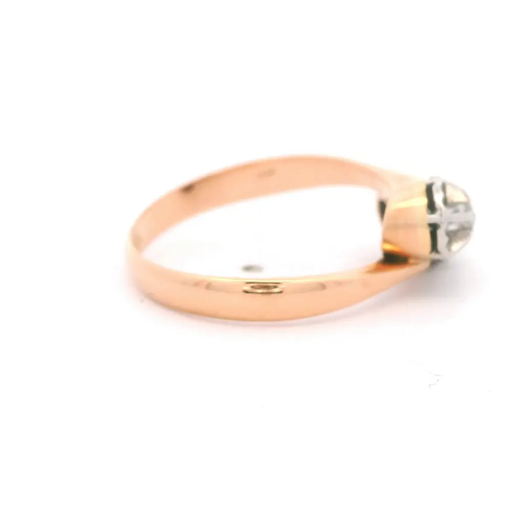 Anillo 18K Tú y Yo Dos Oros