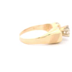 Anillo 14K Solitario Pavé Diamante