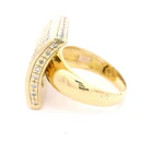 Anillo 18K Sello con Diamantes