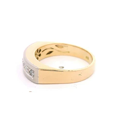 Anillo 18K Cintillo Dos Oros