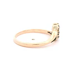 Anillo 14K Calado con Diamantes