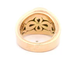 Anillo 18K Bombé Gota Zafiro y Diamantes