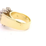 Anillo 18K Racimo Diamante