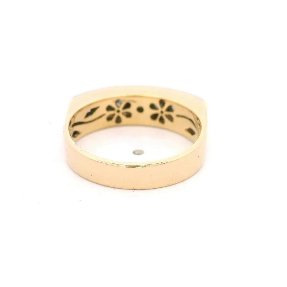 Anillo 18K Cintillo Dos Oros