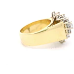 Anillo 18K Racimo Diamante