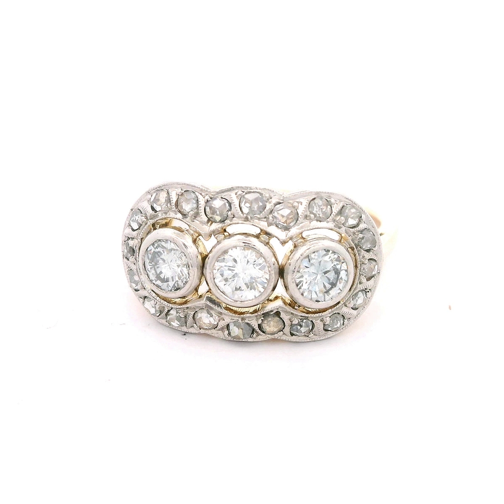 Anillo 18K Trilogy Dos Oros