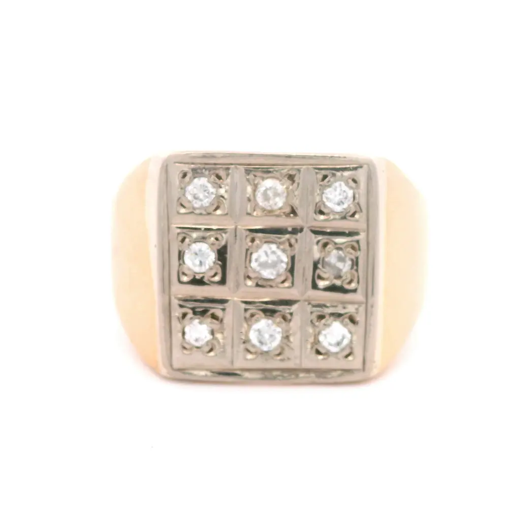 Anillo 18K Sello Dos Oros