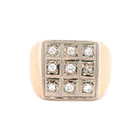 Anillo 18K Sello Dos Oros