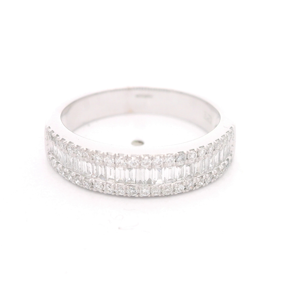 Anillo 18K Cintillo Baguette