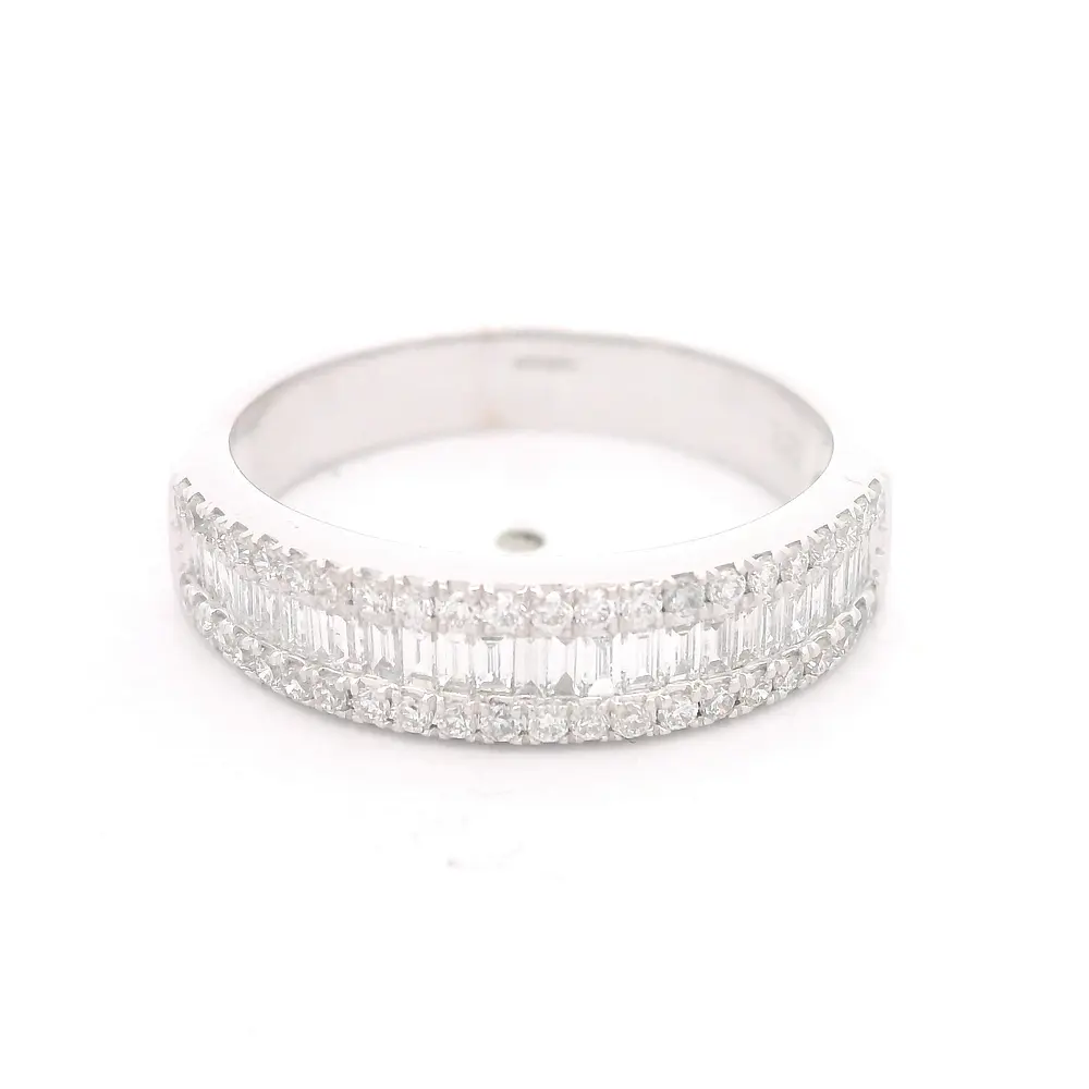 Anillo 18K Cintillo Baguette