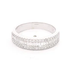 Anillo 18K Cintillo Baguette