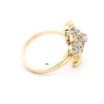 Anillo 14K Crossed Dos Oros
