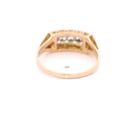 Anillo 18K Cintillo Calado Diamantes