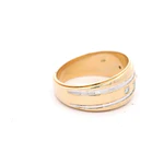 Anillo 14K Bombé Dos Oros