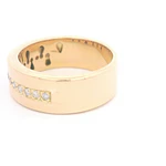 Anillo de Oro 18K Cintillo con 16 Diamantes