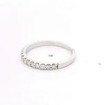 Anillo de Oro Blanco 18K con Diamantes