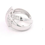 Anillo Oro Blanco 18K con Diamantes