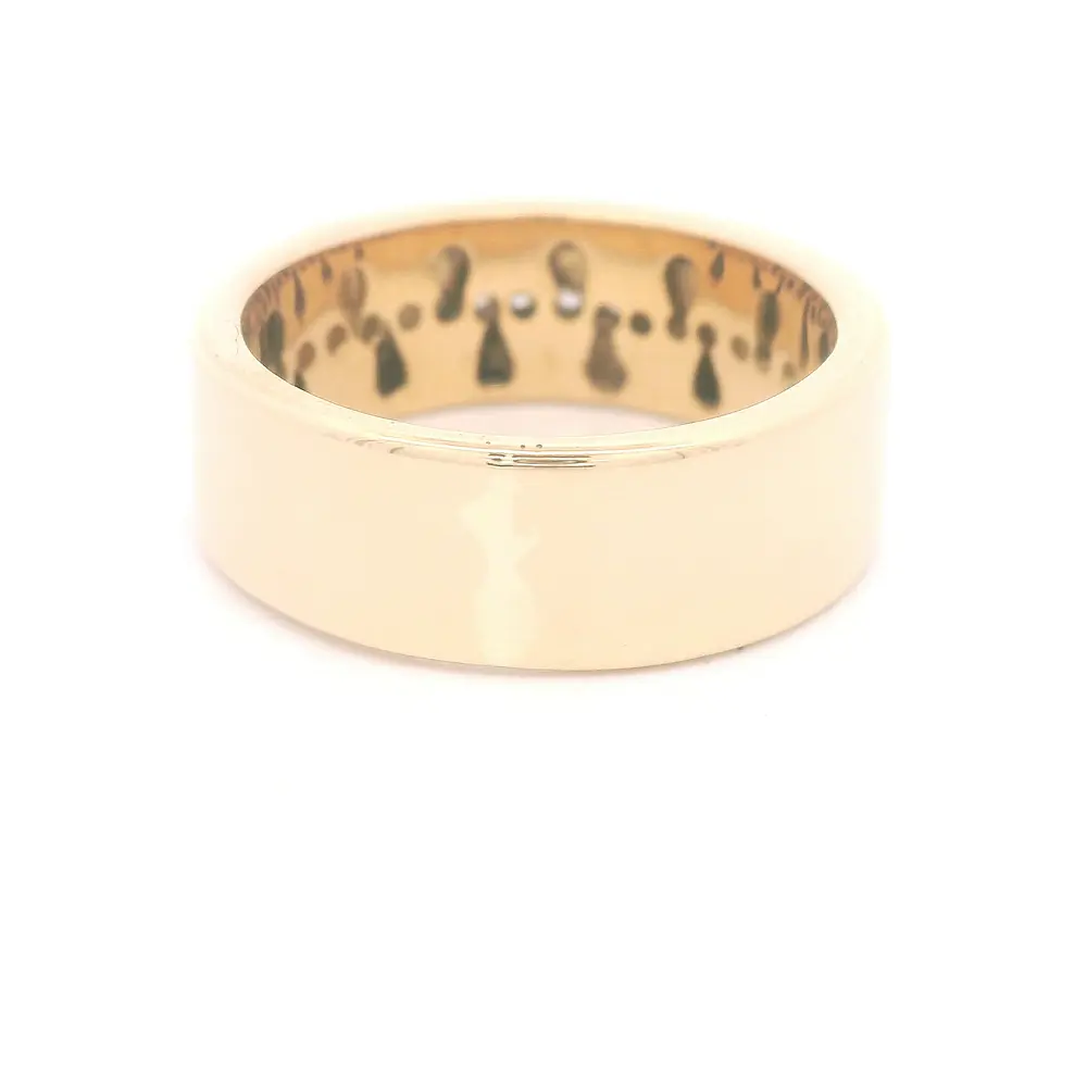 Anillo de Oro 18K Cintillo con 16 Diamantes